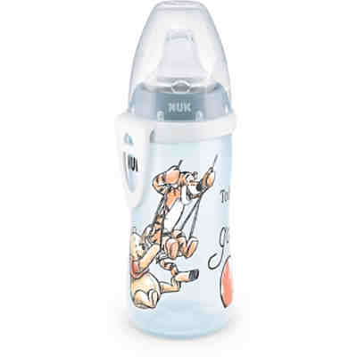 NUK Disney Winnie Puuh Active Cup mit Soft-Trinktülle aus Silikon, 300ml, auslaufsicher, ab 12 Monaten, BPA frei, 1 Stück, Blau