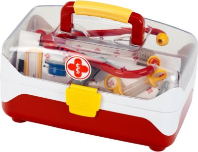 Arztkoffer groß 14 teilig aus Holz Spielzeug Arzt Doktor Puppe Spielzeug Kinder 