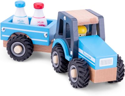 Трактор с прицепом New Classic Toys Молоко