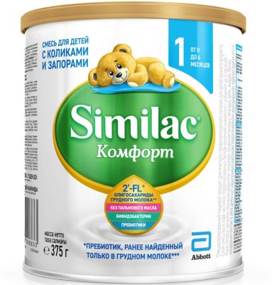 Молочная смесь Similac Комфорт 1, с 0 мес, 375 г