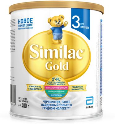 Молочная смесь Similac Gold 3, с 12 мес, 400 г