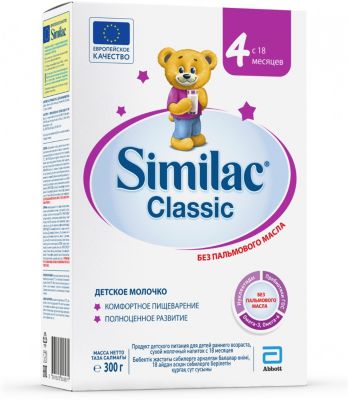 Молочная смесь Similac Classic 4, с 18 мес, 300 г