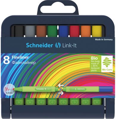 Набор капиллярных ручек Schneider Link-it, 8 цветов