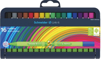 Набор капиллярных ручек Schneider Link-it, 16 цветов
