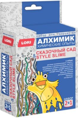 Химические опыты 2-в-1 Lori Style slime и сказочный сад