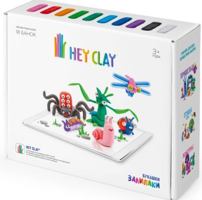 Легкий пластилин HEY CLAY Залипаки "Букашки"