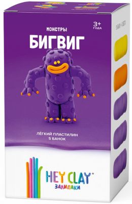 Легкий пластилин HEY CLAY Залипаки "Бигвиг"