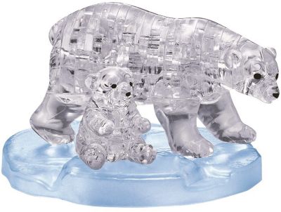 3D головоломка Crystal Puzzle Два белых медведя, 40 элементов