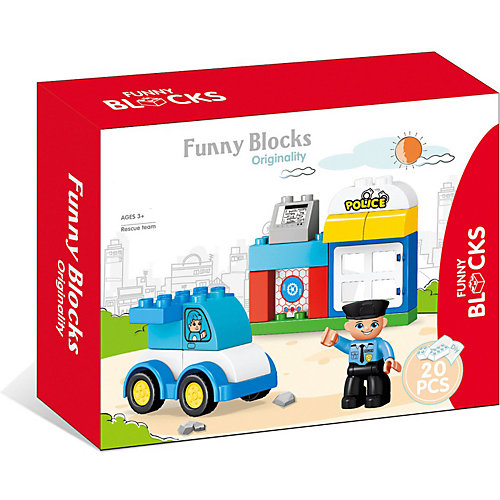 Конструктор Kids Home Toys Спецслужбы со зданием, 20 деталей от Kids Home Toys