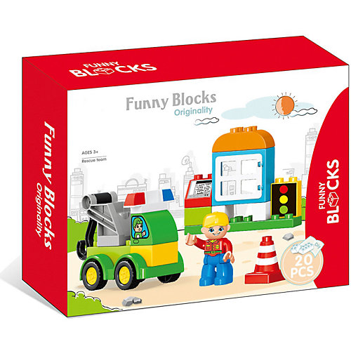Конструктор Kids Home Toys Спецслужбы со зданием, 20 деталей от Kids Home Toys