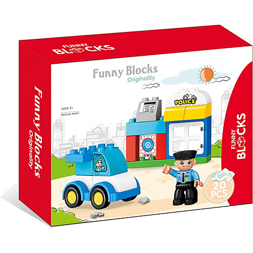 Конструктор Kids Home Toys Спецслужбы со зданием, 20 деталей от Kids Home Toys