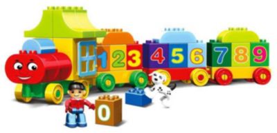 Конструктор Kids Home Toys Паровоз с цифрами, 50 деталей