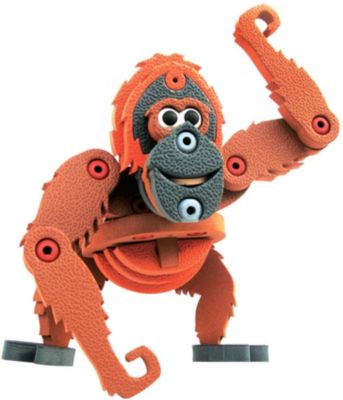 Мягкий 3D конструктор Bebelot Орангутанг, 56 деталей