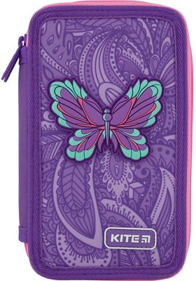 Пенал Kite Flowery, без наполнения