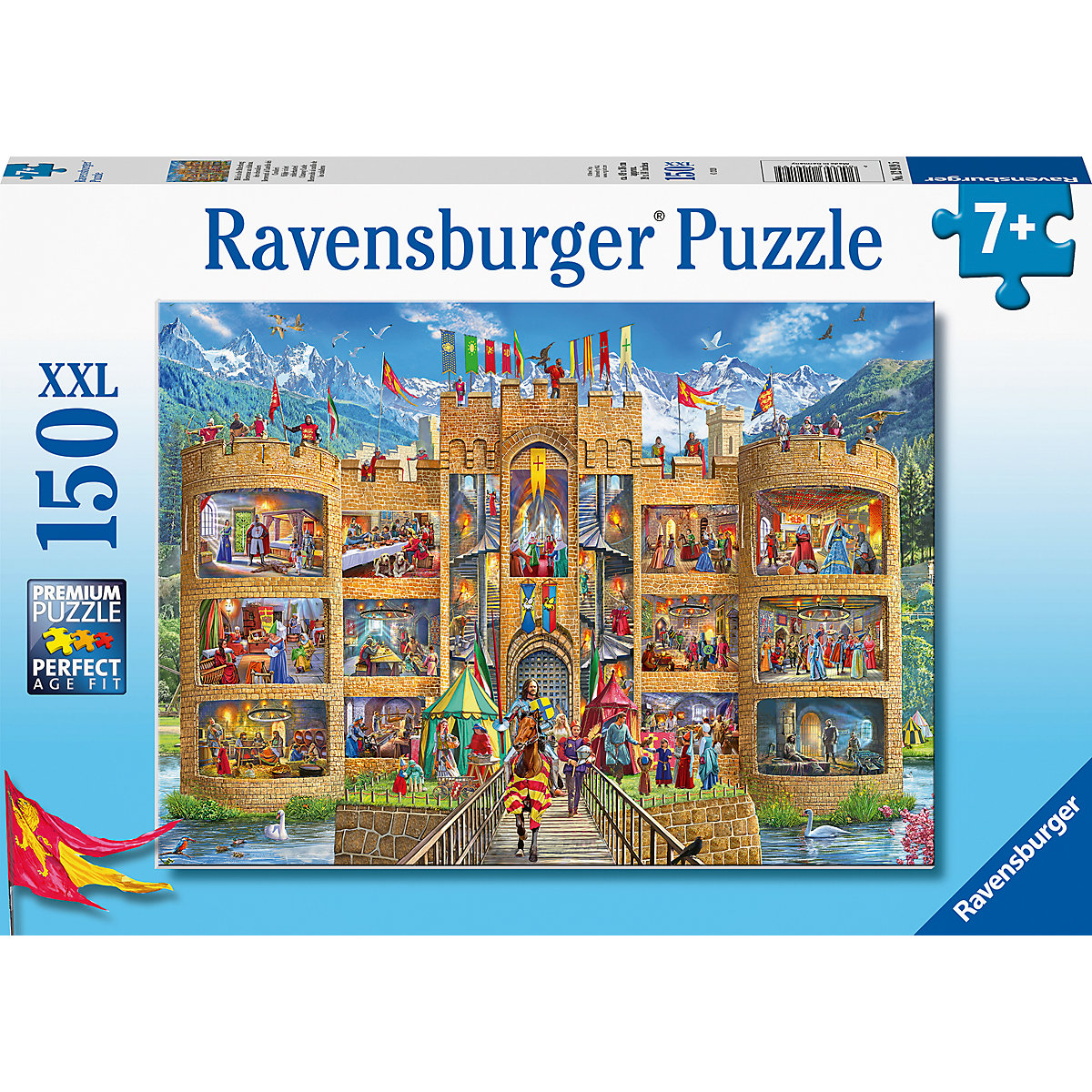 Ravensburger Puzzle Blick in die Ritterburg 150 Teile