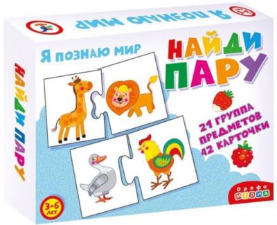 Настольная игра Дрофа-Медиа "Ассоциации. Найди пару", 42 карточки