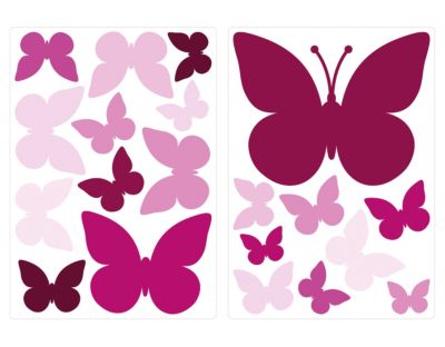 Wandtattoo Wand Aufkleber Schmetterlinge 06 Set 6 Stück Sticker 
