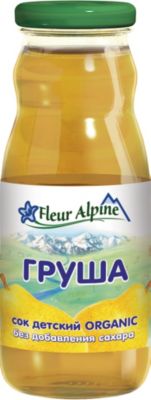 Сок Fleur Alpine груша осветлённый, с 4 мес, 8 шт по 200 г