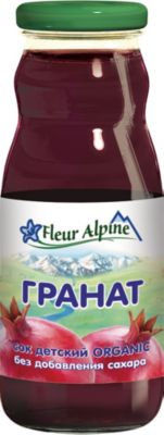 Сок Fleur Alpine гранат, с 3 лет, 8 шт по 200 г