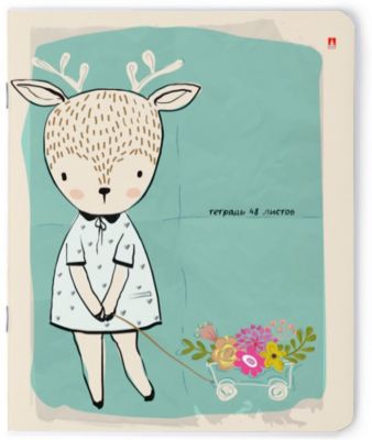 Комплект тетрадей Альт Animals in rain, клетка, 48 листов