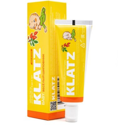 Зубная паста для детей Klatz Baby Весёлый шиповник, 48 мл