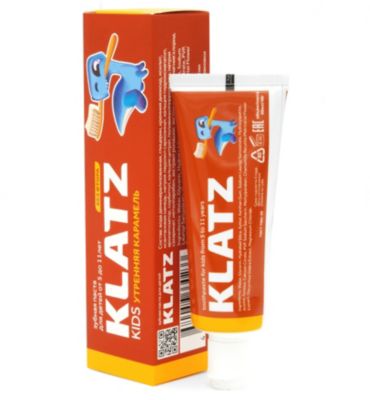 Зубная паста Klatz Kids Утренняя карамель, 48 мл