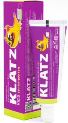 Зубная паста Klatz Kids Тутти-фрутти, 48 мл
