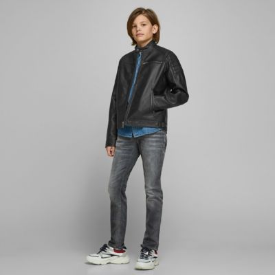 Кожаная куртка Jack & Jones Junior