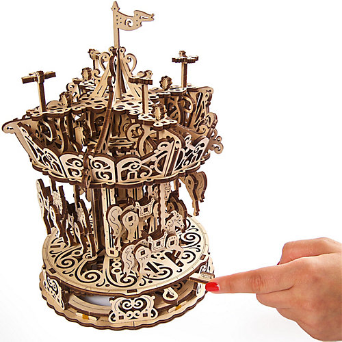 3D конструктор Ugears Карусель, 300 деталей от UGEARS