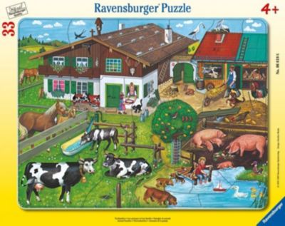 Jahre 2x12 Teile Ravensburger Puzzle 076161 Baustelle & Bauernhof  3 