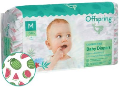 Подгузники Offspring  Арбузы 6-10 кг, 42 шт