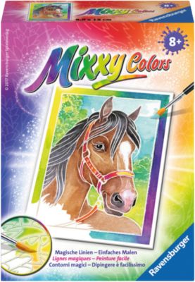 Malset Mixxy Colors, 8,5 x 12 cm, Pferdeportrait