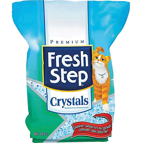 Наполнитель для кошачьих туалетов Fresh Step Crystals впитывающий, 3,62 кг