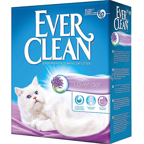 Наполнитель для кошачьих туалетов Ever Clean Lavender комкующийся, 10 л