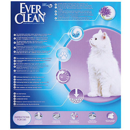 Наполнитель для кошачьих туалетов Ever Clean Lavender комкующийся, 10 л