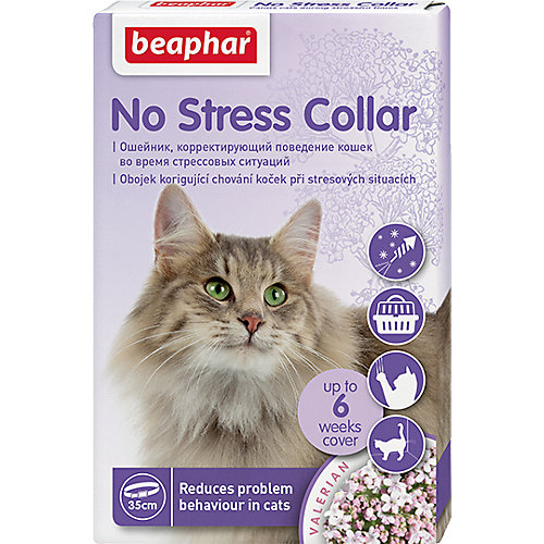 Успокаивающий ошейник для кошек Beaphar No stress collar, 35 см