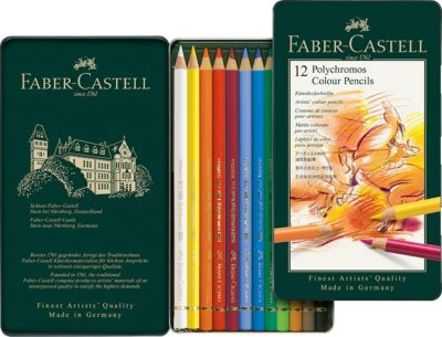 Карандаши Faber-Castell Polychromos, 12 цветов