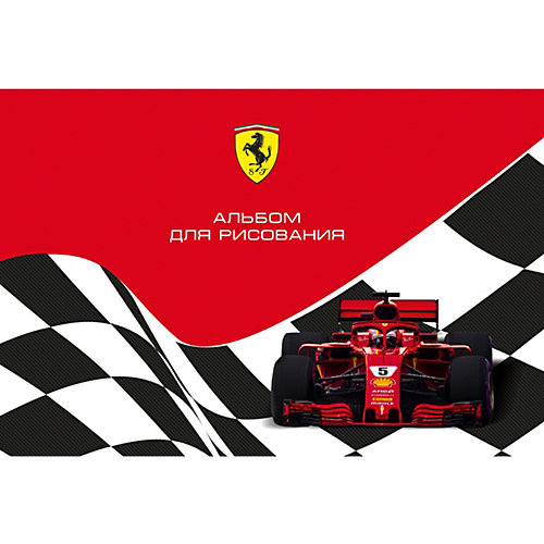 Альбом для рисования Полиграф Принт Ferrari, 40 листов от Полиграф Принт