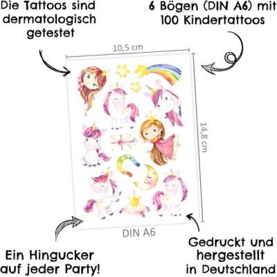 Kindertattoo für Mädchen 2