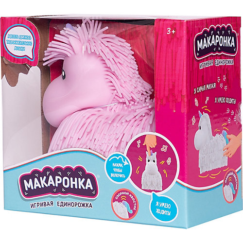 Интерактивная игрушка ABtoys Макаронка. Единорожка розовая от ABtoys