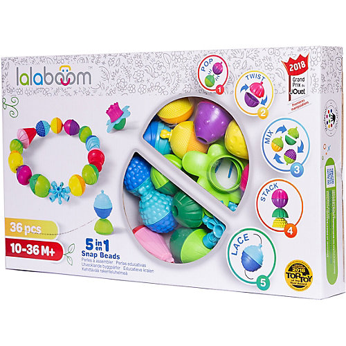 Игрушка развивающая Lalaboom, 36 предметов от Lalaboom
