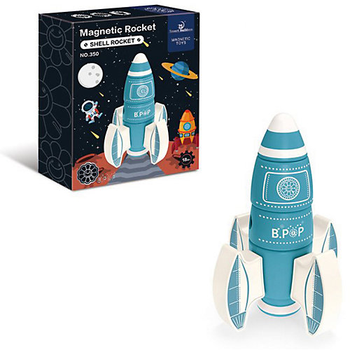 Конструктор магнитный Junfa Toys Ракета, 8 деталей от Junfa Toys