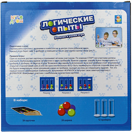 Игра настольная 1Toy Логические опыты от 1Toy