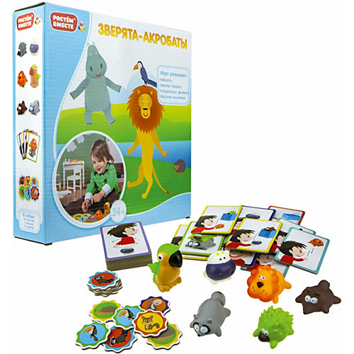 Игра развивающая 1Toy Зверята - акробаты от 1Toy