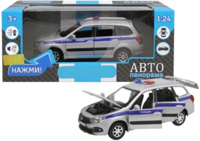 Машинка Автопанорама Lada Granta Cross Полиция, 1:24
