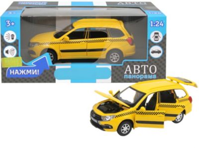 Машинка Автопанорама Lada Granta Cross Такси, 1:24