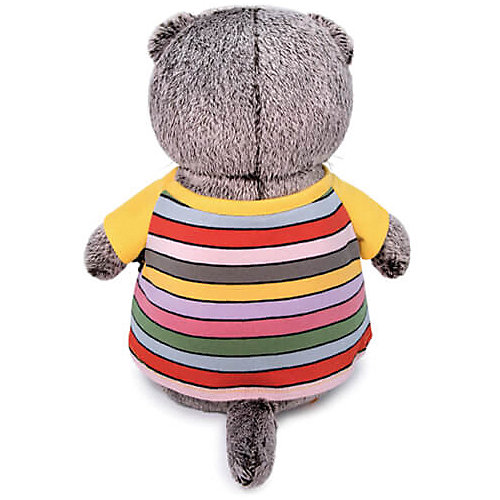 Мягкая игрушка Budi Basa Кот Басик в полосатой футболке с карманом, 30 см от Budi Basa
