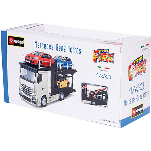 Игровой набор Bburago Street fire Mercedes-benz actros, 1:43 от Bburago