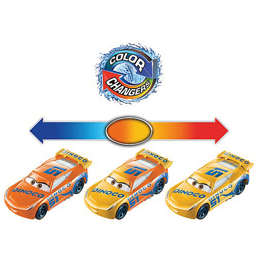 Машинка Cars Крус Рамирес Диноко, меняет цвет от Mattel