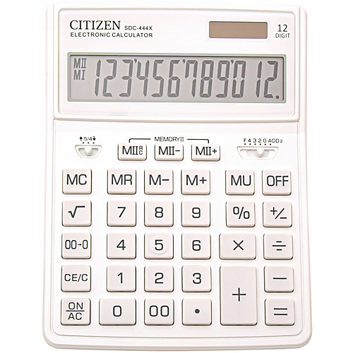 Калькулятор настольный Citizen SDC-444XRWHE - weiß/beige от Citizen